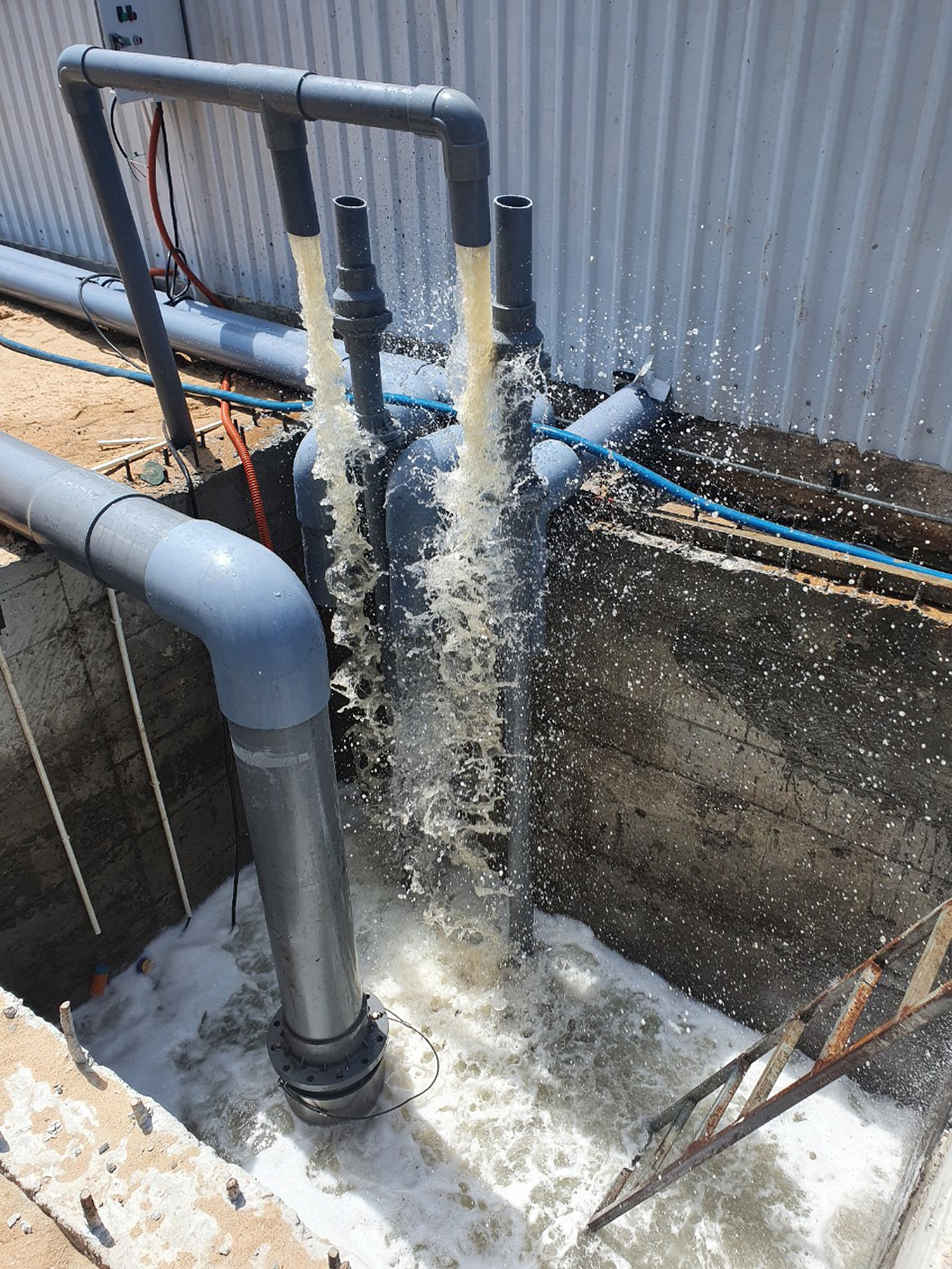 Hệ Thống Cấp Nước Và Xử Lý Nước Thải Trại Tôm Giống ở Vũng Tàu